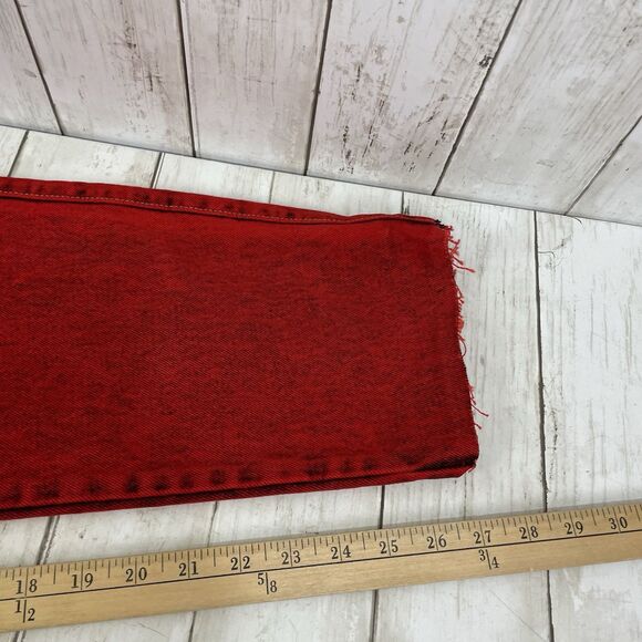 Vintage Women's Jeans Sz 9/10 Calvin Klein Red Stone Acid Washed Denim R… - Picture 14 of 14